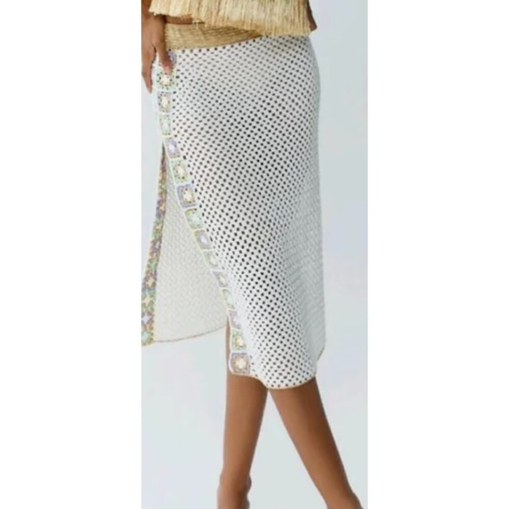 MYBEACHYSIDE Hand Crochet Patchwork Skirt - Size L - NWT